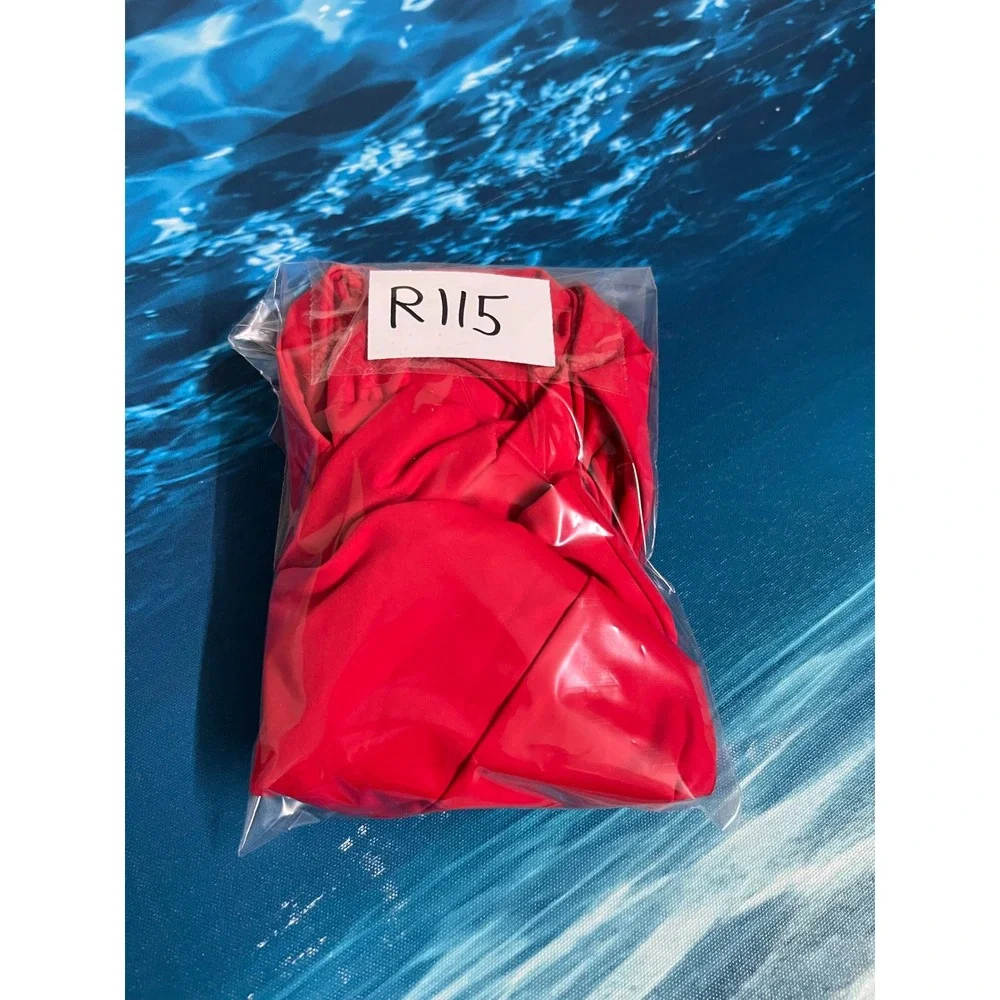 ☀️Unbranded Red Knot Front Bikini Set High Cut V-Waist Swimsuit Two Piece Womens